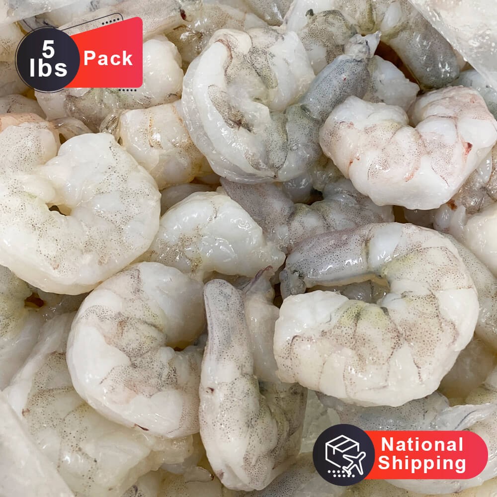 selva Deliberar Coche Paquete 5 libras de camaron jumbo limpios y pelados | The Shrimp Net Fish  Fresh Seafood Market Houston