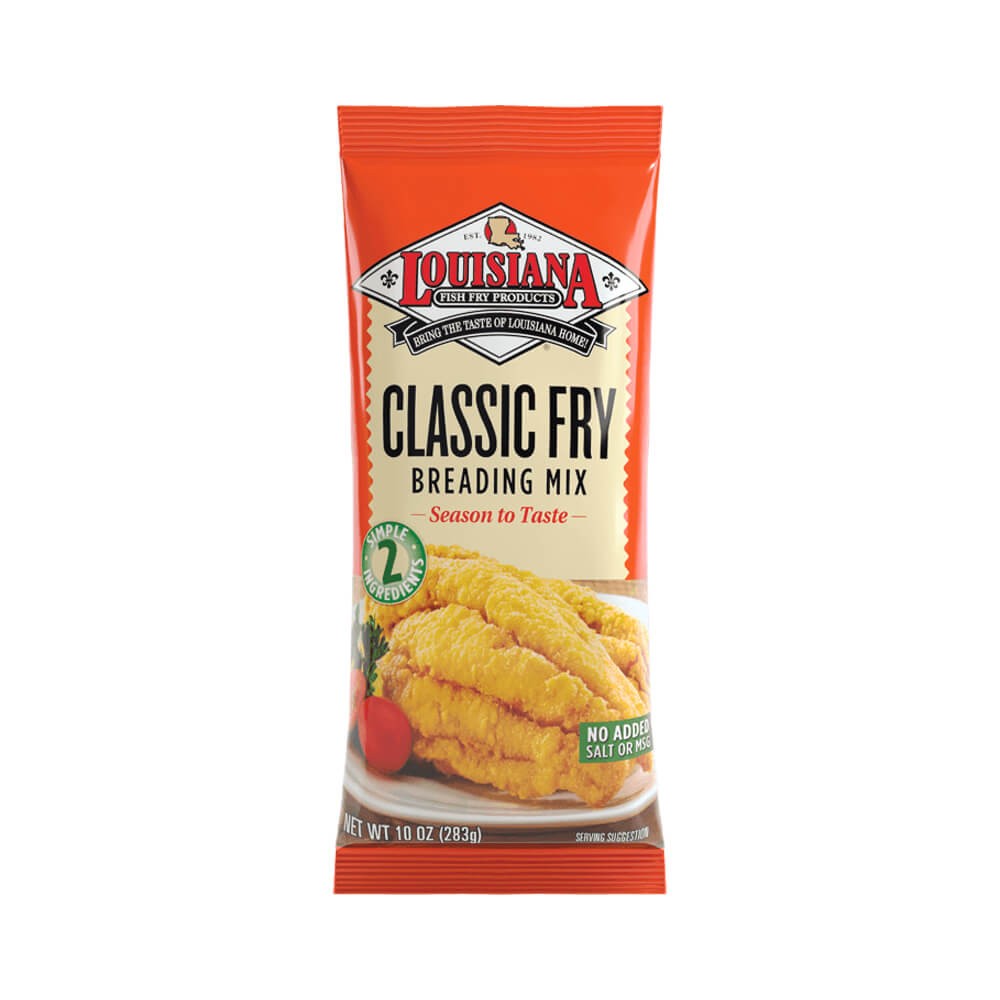 Louisiana Classic Fry Unseasoned 10 oz The Shrimp Net Fish Fresh