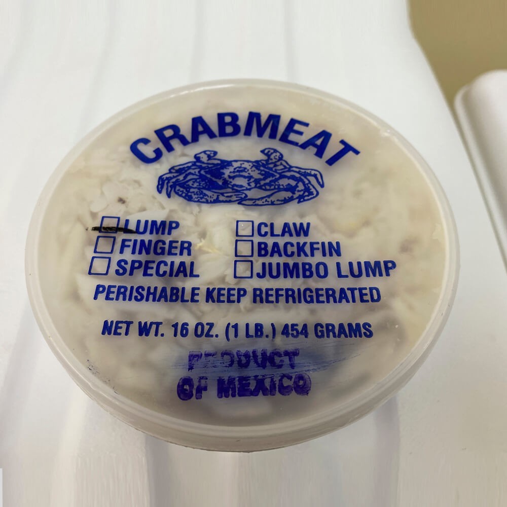 Pre-cooked Fresh Picked Lump Crab Meat 1 lb container | The Shrimp Net
